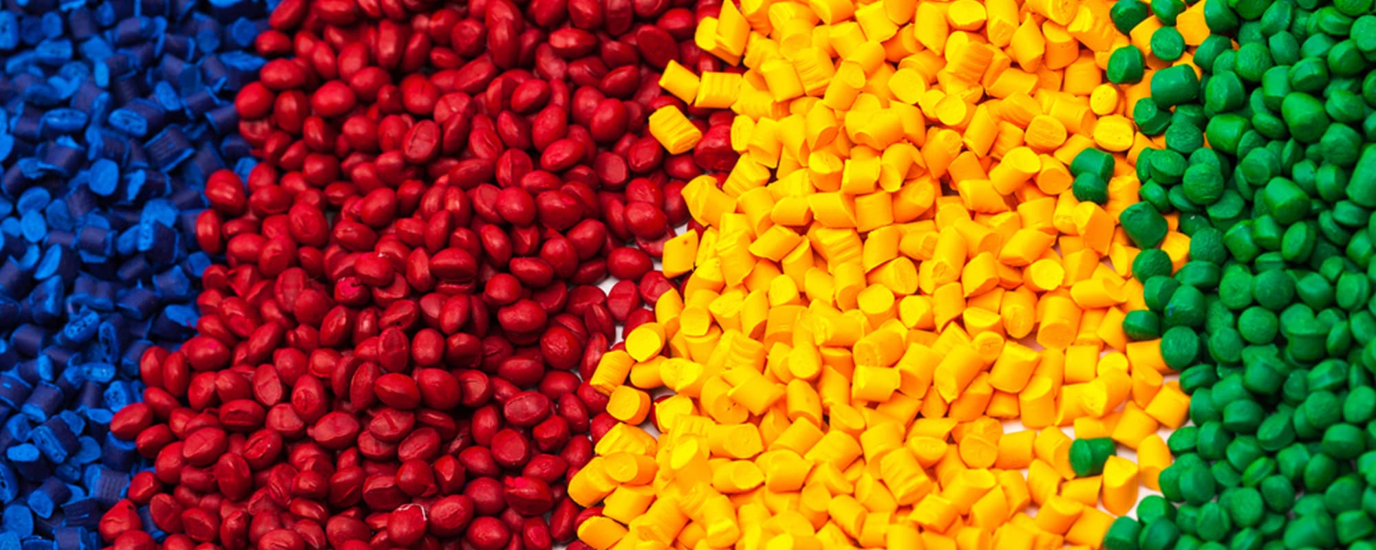 multicolored plastic pellets